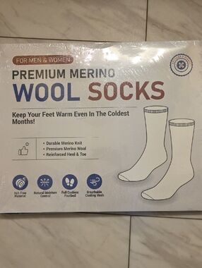 Premium Merino Wool Socks - Blue & Brown